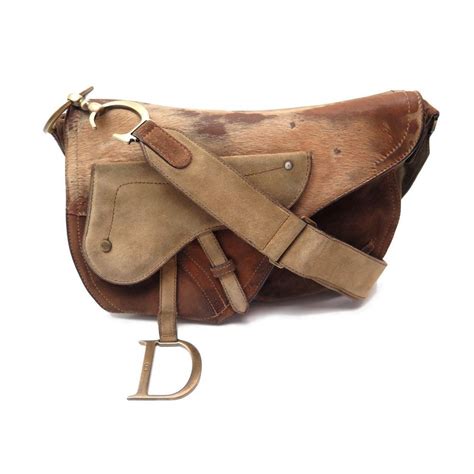 Saddle en cuir sac à main Dior Marron en Cuir 